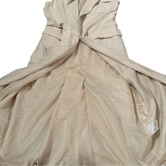 RTR Marina Moscone Collective Cream Long Wrap Vest Coat Sz M - Picture 5 of 16